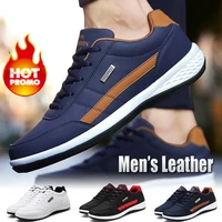 2021 leather men shoes luxury brand england trend casual shoes men sneakers breathable leisure male footwear chaussure homme