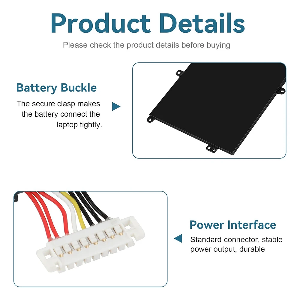Фото Аккумулятор C41N1904 для ASUS ZenBook 13 UX325EA UX325JA UM325SA UX363EA 14 UX425 UX425UA Flip S UX371 UX393 UX393EA UX371EA S435 №5