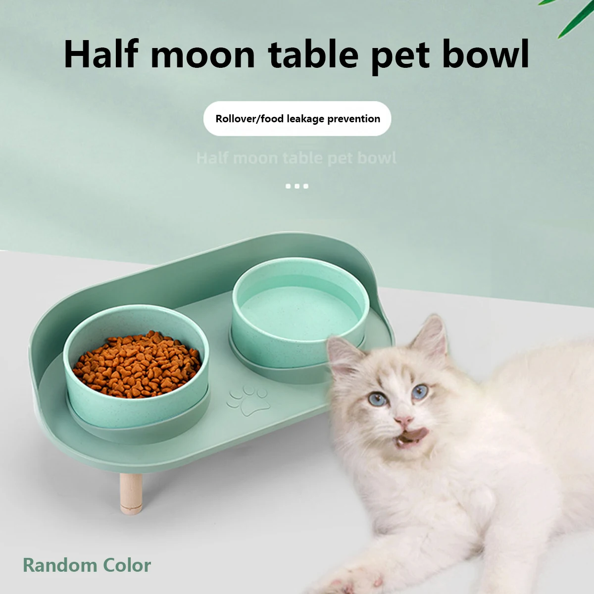 

Двойные миски для домашних животных, поднимающаяся миска для кошек и собак, миска с подставкой, многоразовая пластиковая двойная миска для ...