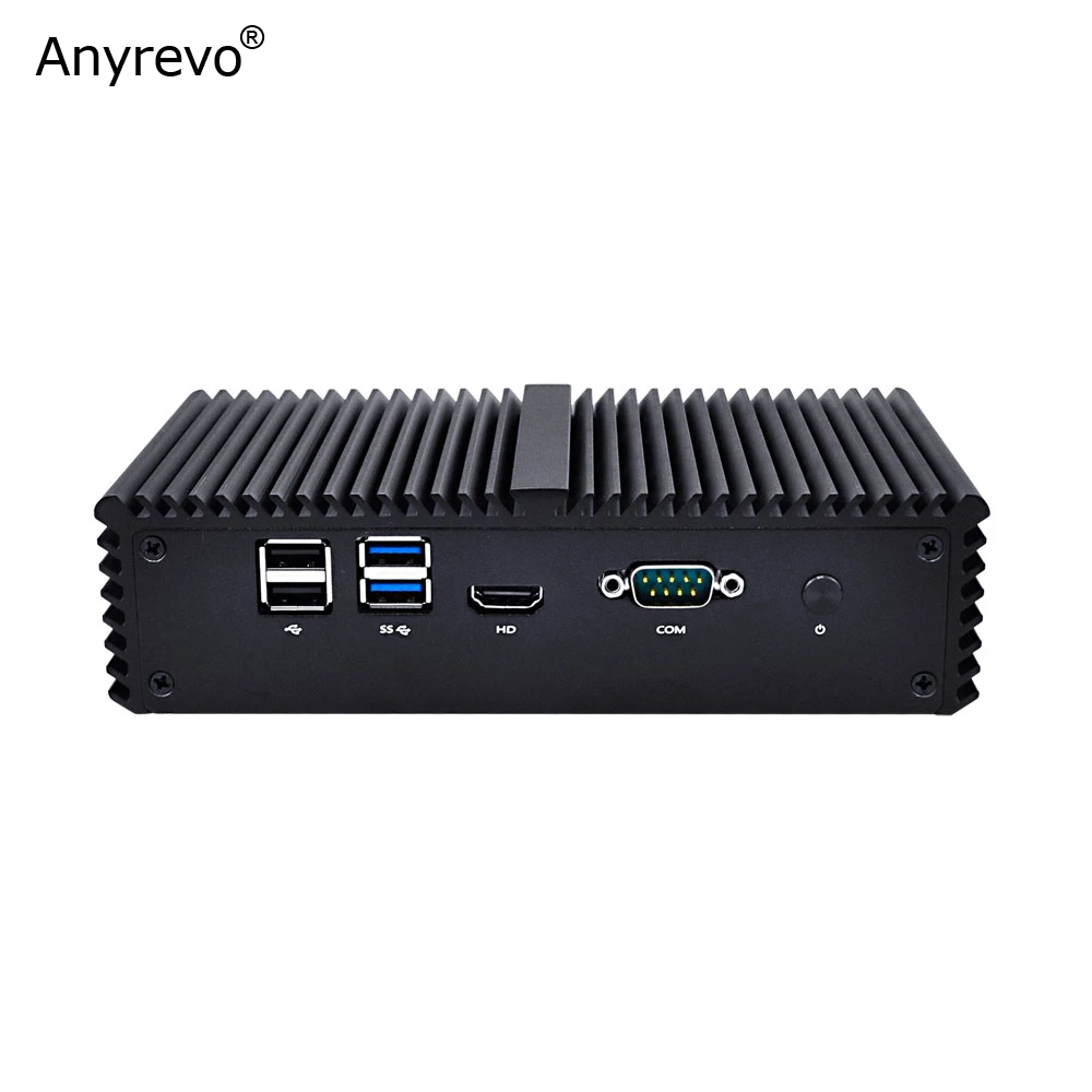 Алюминиевый Чехол для pfSense / OPNsense Intel 7-го поколения Celeron 3865U Mini PC с DDR4 6 i211AT Gigabit LAN RS232