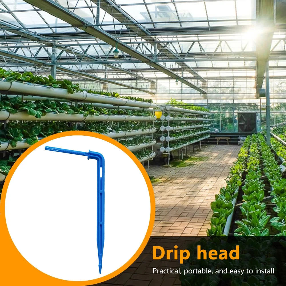 

100 Pcs Elbow Emitter Watering-Saving Balcony Drip Watering Dropper Multipurpose Bending Agriculture Tools for Garden for Bonsai