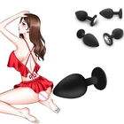 Силиконовая Анальная пробка, анальные пробки, Эротические товары, секс-пробка унисекс, 3 разных размера, взрослые игрушки для мужчинженщин, мужской анальный тренажер для пар