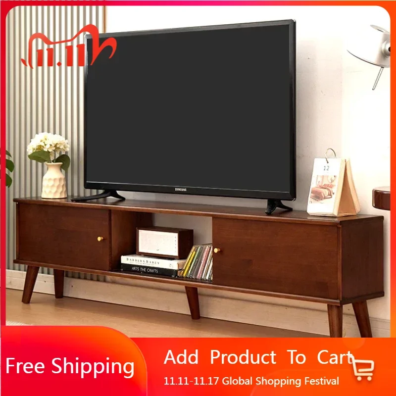 

Mid Century Display Tv Stands Cabinet Filing Solid Wood Nordic Tv Stands Pedestal Stojaki Telewizyjne Home Furniture YQ50TS