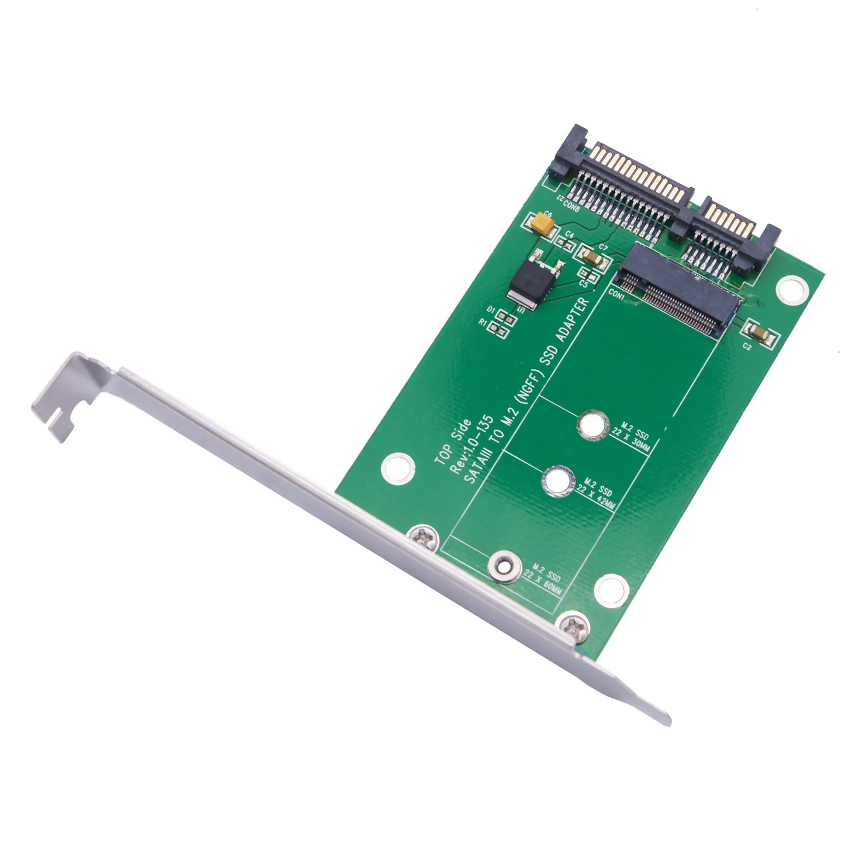 

M2 NGFF Solid State Drive to SATA3.0 Riser Card NGFF to SATA Serial Port Riser Card Expansion Card