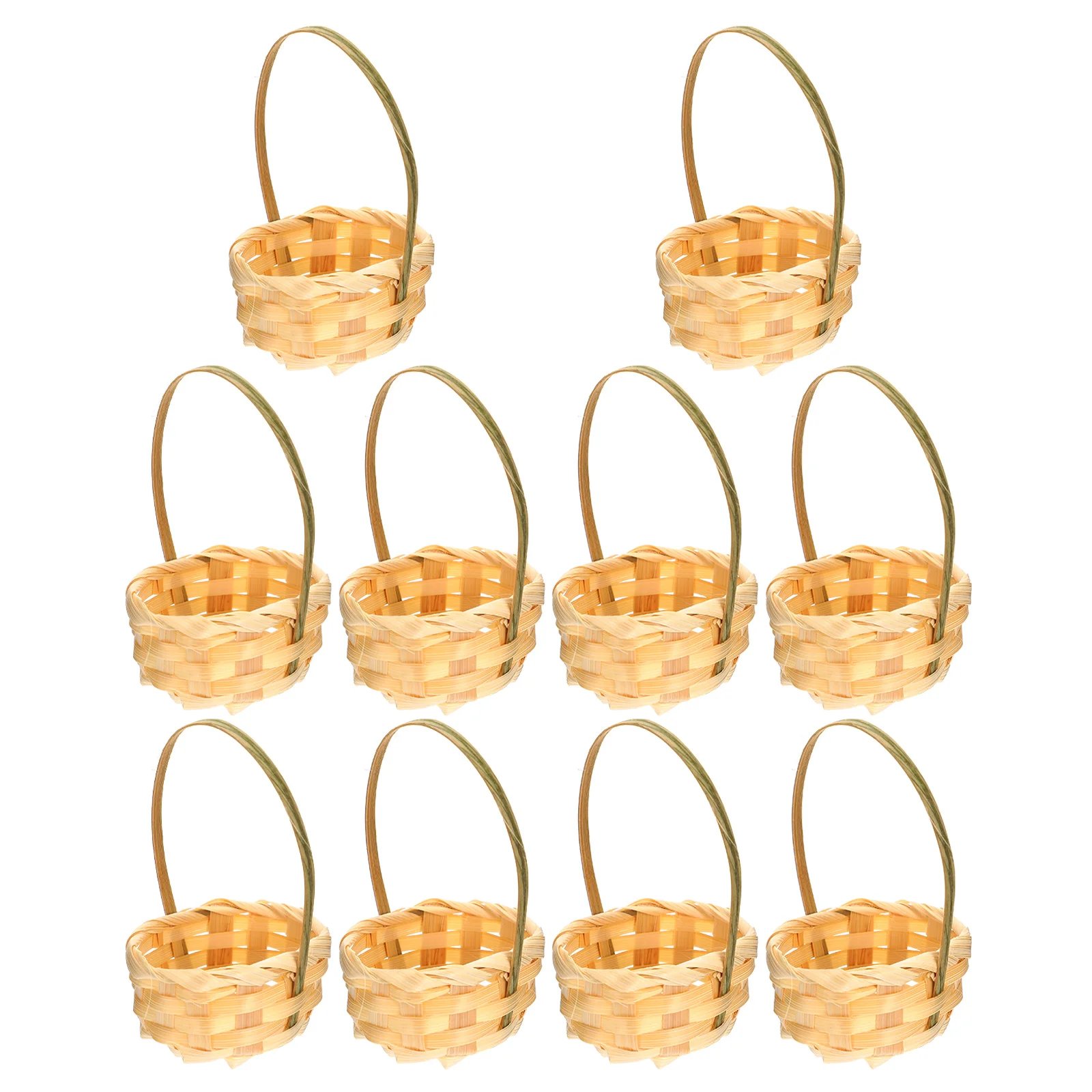 

Basket Baskets Mini Woven Flower Picnic Rattan Miniature Storagewicker Fruitsmall Gift Tiny Candy Favor Packing Handparty