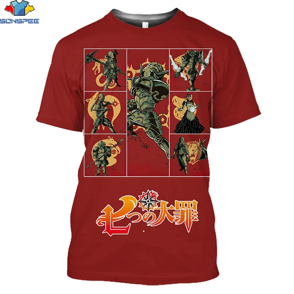 

Футболка мужская с 3D-принтом «Семь смертных грехов»