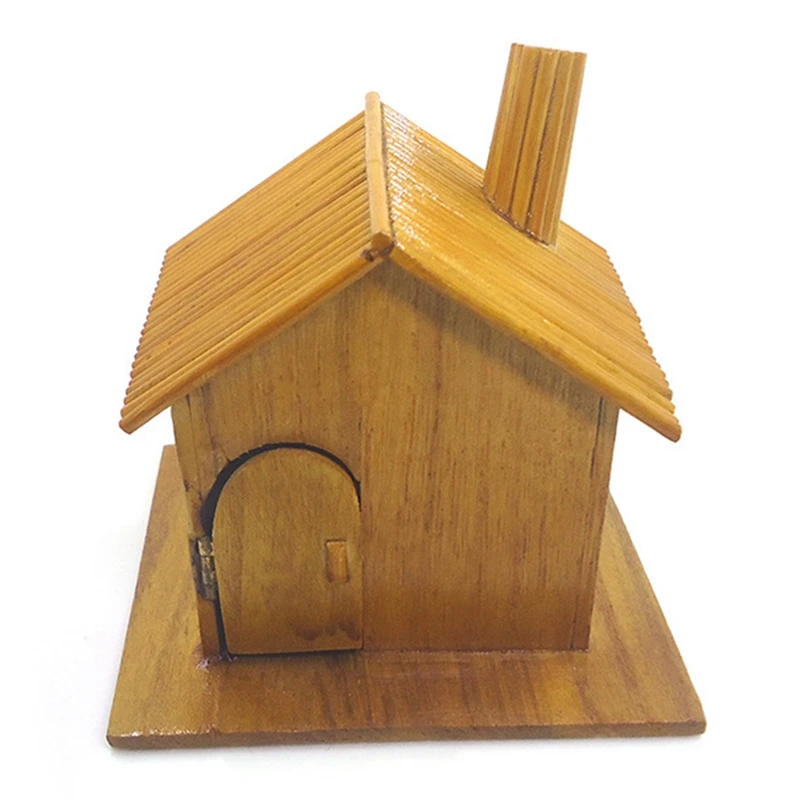 

1/18 Dollhouse DIY Small Wooden House Collocation Christmas Snowman Scene for Dollhouse Decoration Accessories
