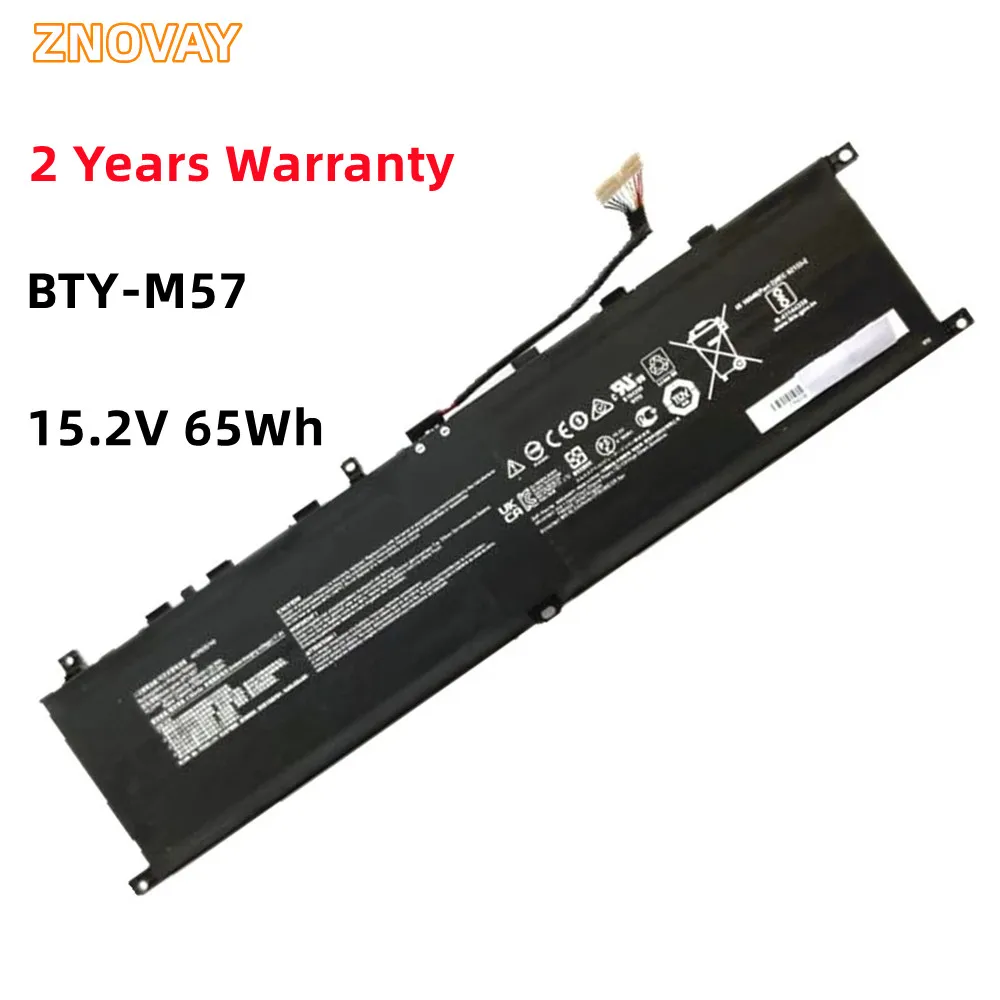 15.2V 65Wh 4280mAh BTY-M57 Battery For MSI GP76 GP66 Leopard 10UG GP76 GS65 9SE MS-17K3 GS65 9SF Li-ion Rechargeable Batteries