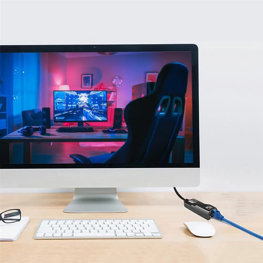 

Сетевая карта USB C/RJ45, 3,0, 100 Мбит/с, поддержка Plug Play
