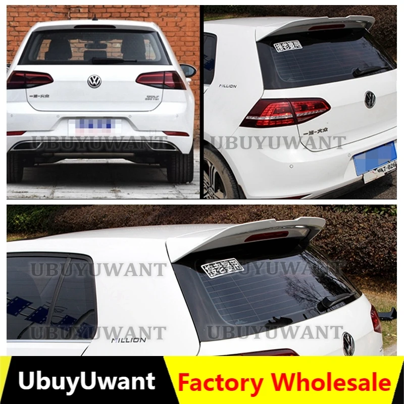 

Задний спойлер для Volkswagen GOLF 7/7, 5 / r 2014-2019, спойлер из АБС-пластика для багажника, крыло для VW MK7 R-line, крыло на крышу, глянцевый черный