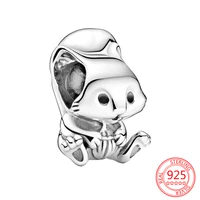 100 925 sterling silver for women autumn cute squirrel charms bead fit original pandora braceletbangle diy fine jewellery gift