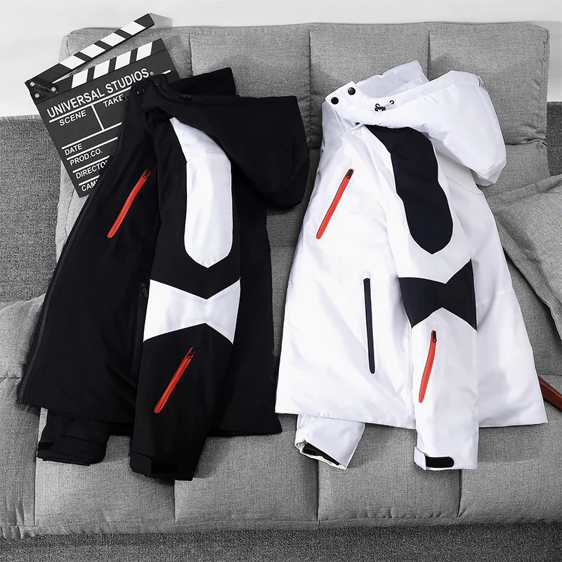 New Korean Autumn and Winter Men's Casual Couple Coat Hooded Down Coat Short Fashion Brand Lightweight Warm keeping