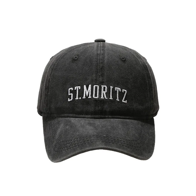 

2022 Baseball Hats Summer Outdoors Thin Dry Sun Hat Trend Peaked Cap Female Washed Embroidered Baseball Hat