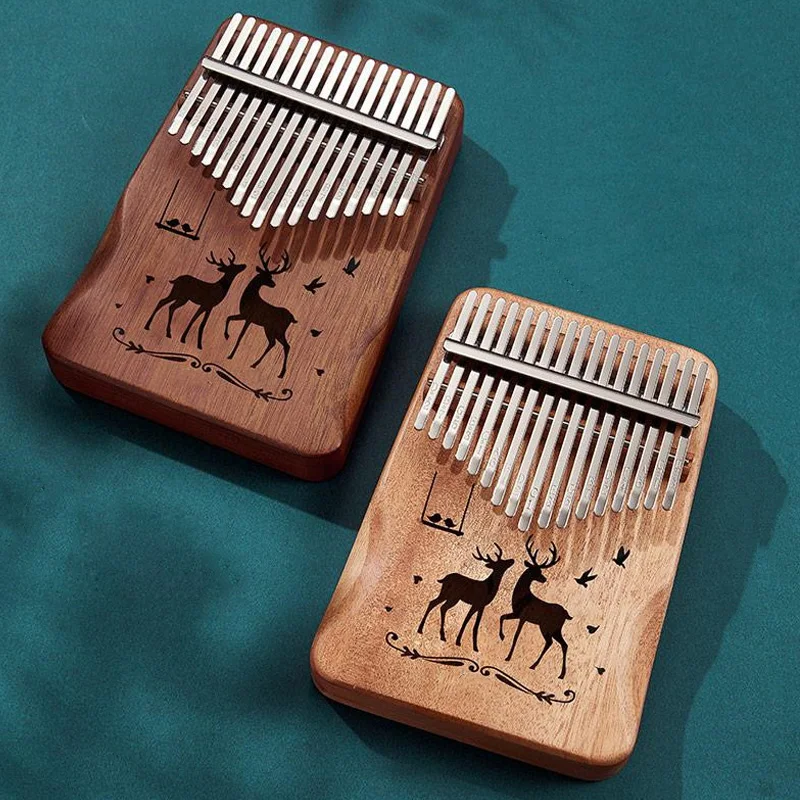 Kalimba 17 клавиш Деревянное пианино для большого пальца Gecko музыкальный инструмент