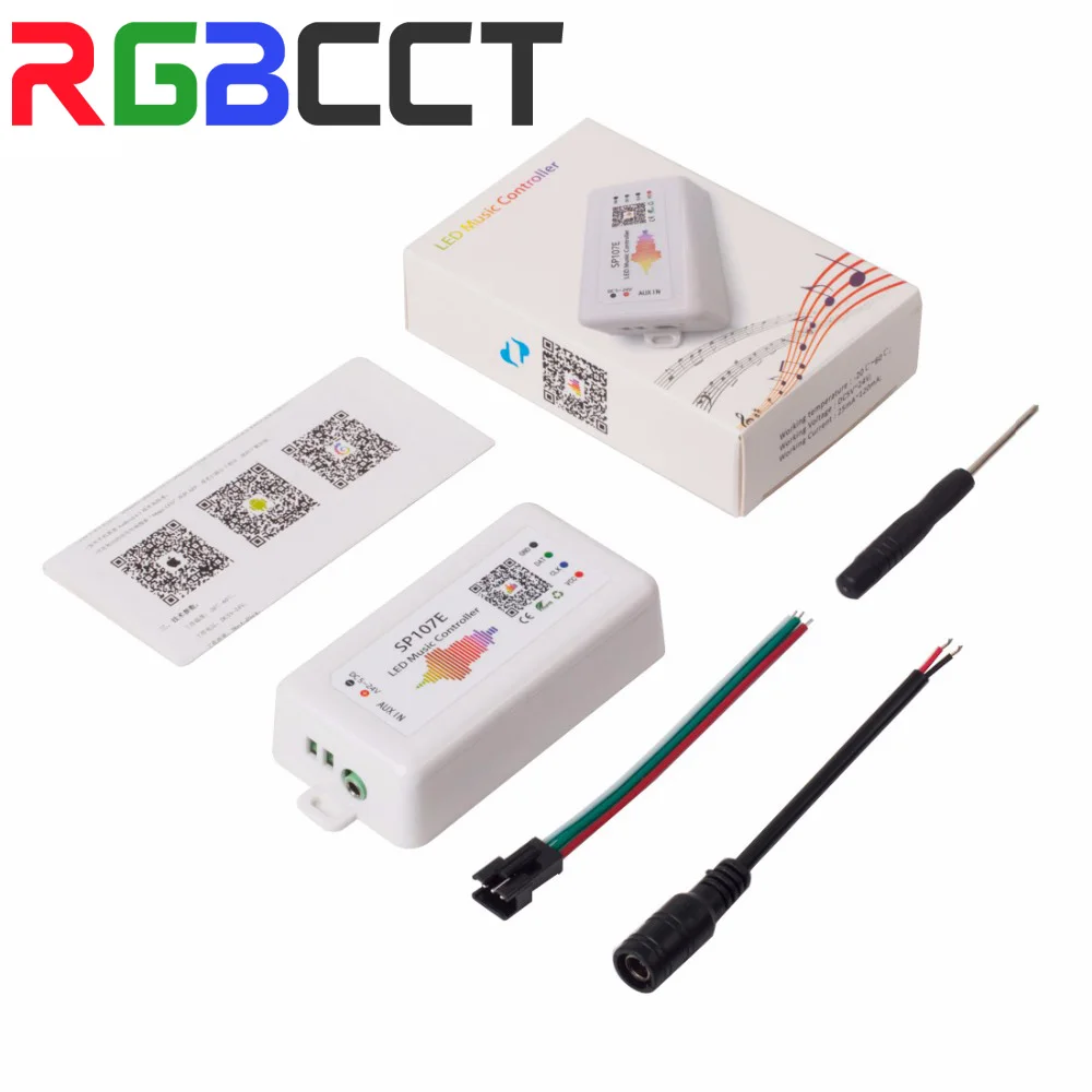 

Игровой контроллер SP107E, Bluetooth Pixel IC SPI Music Phone APP для WS2812 SK6812 SK9822 RGBW APA102