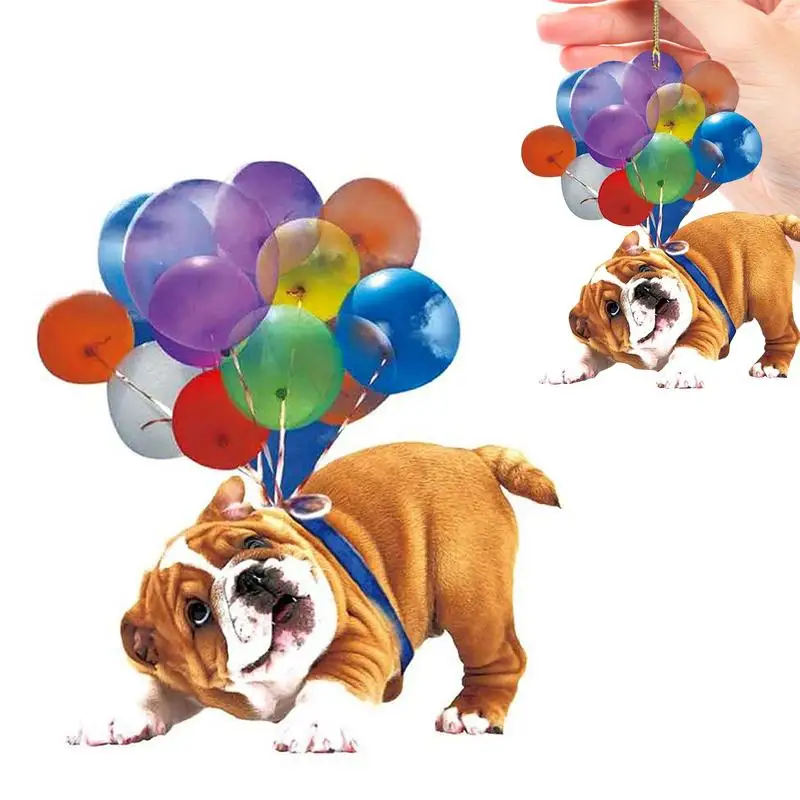 

Подвески для летающих собак, подвески для летающих собак, украшение с красочными воздушными шарами, подвески для забавных собак на зеркало заднего вида, украшения