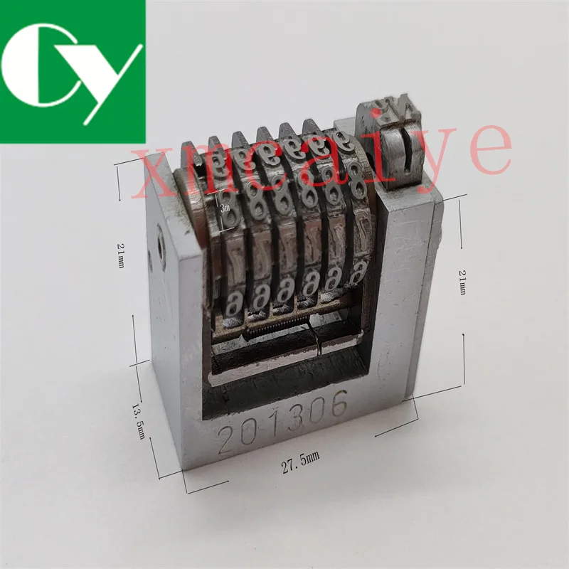 

2 PCS 6 Digits Numbering Machine Forward For Letterpress Number Coding 3X6