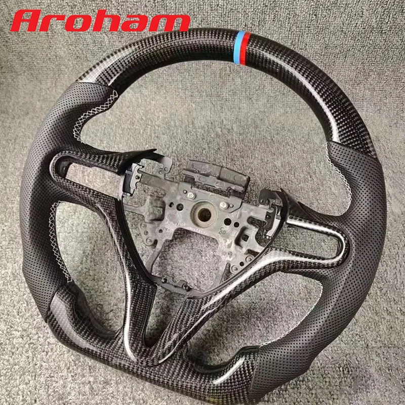 

Aroham высококачественный руль из углеродного волокна для Honda Civic Old Civic 2006 2007 2008 2009 2010 2011 (3 спицы)