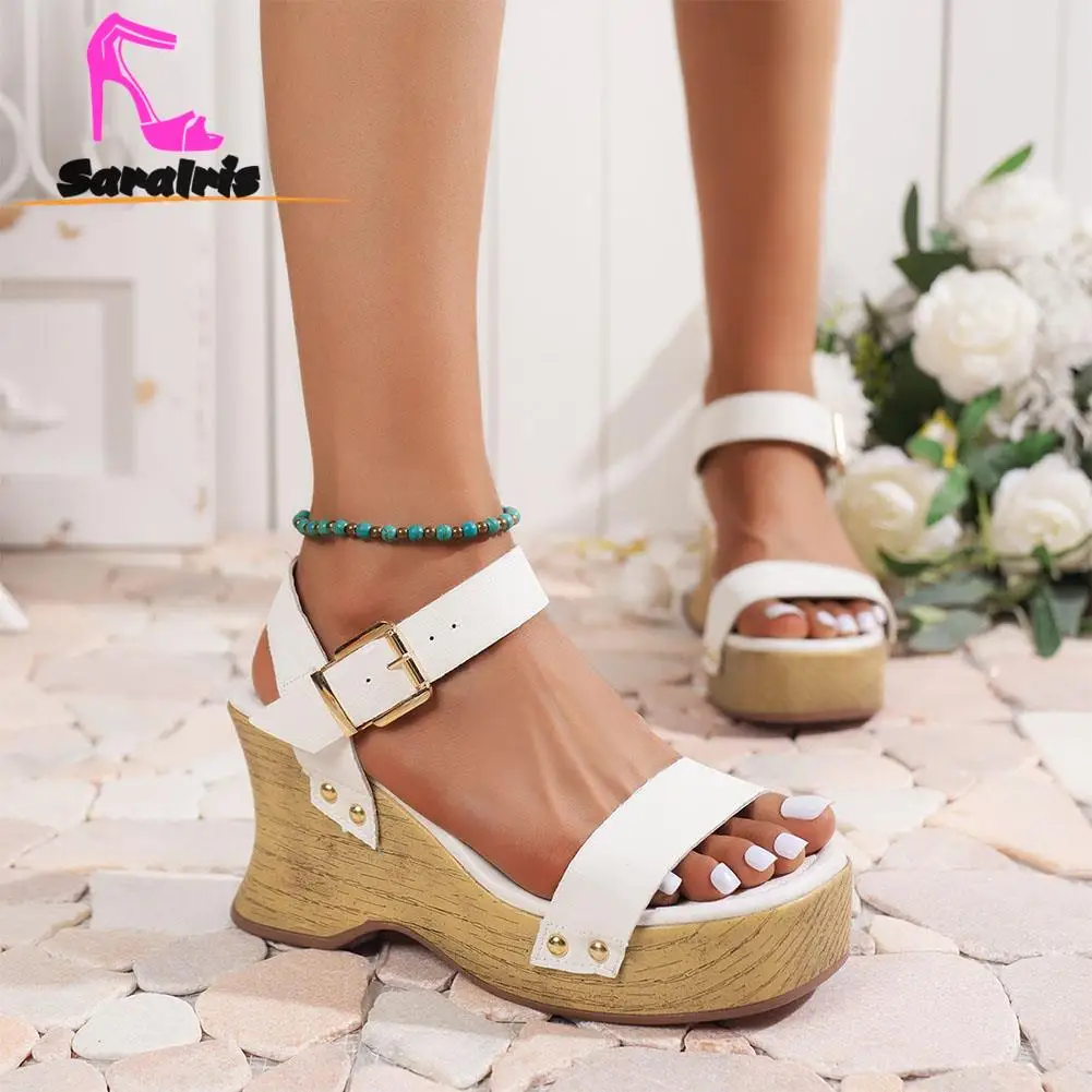 Summer Hot Fashion Roman Women's Sandals 2023 Wedge Heels Ankle Sandals Simply Casual Comfort Walking Laies Crossbelt Shoes