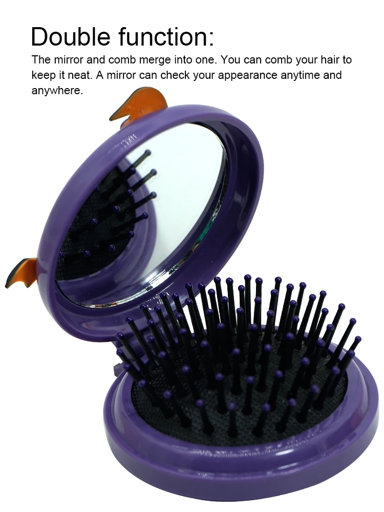 Портативная мини-щетка для волос на Хэллоуин антистатическая расческа