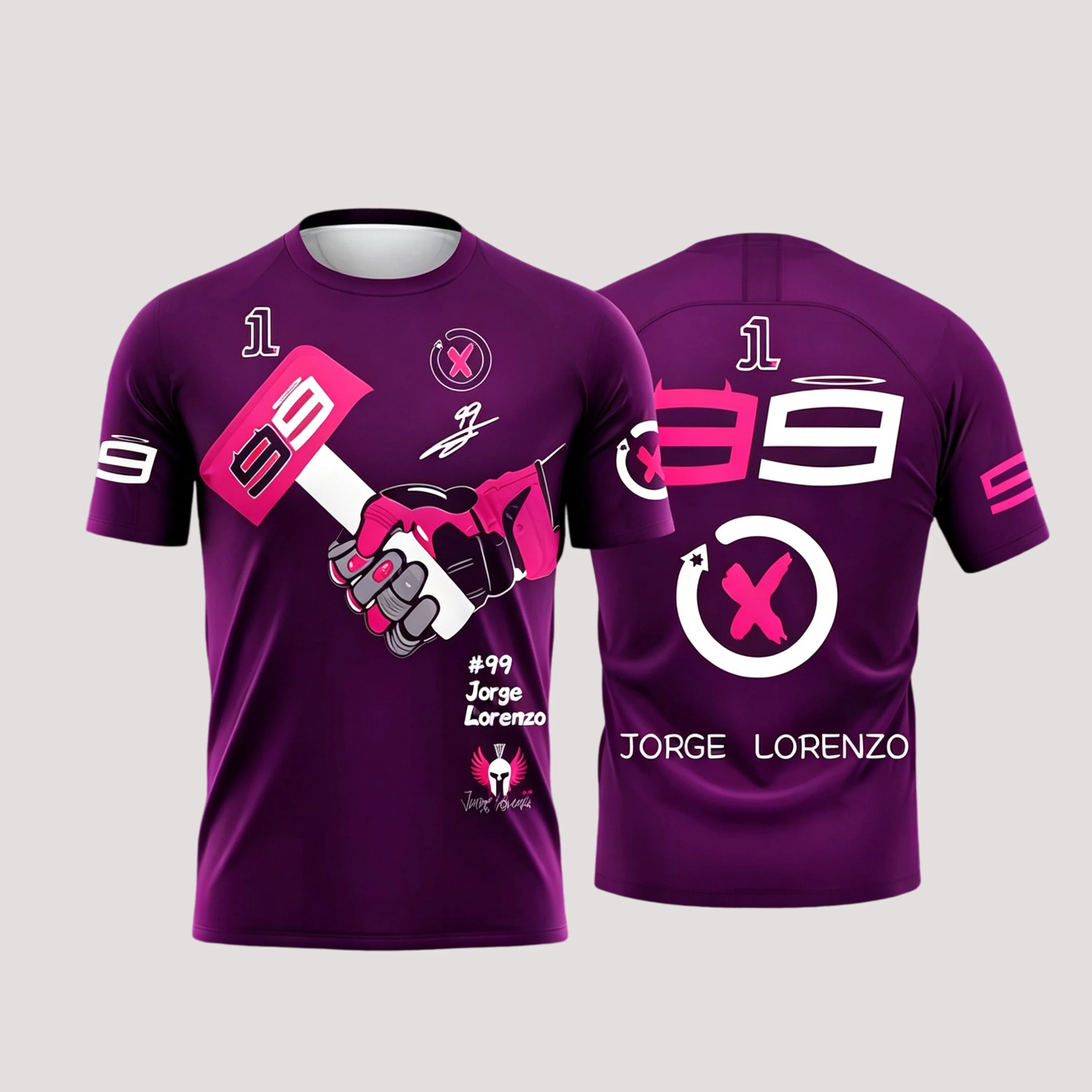 2026 Гоночный номер. Футболка с 3D-принтом Jorge Lorenzo Fan 99, мужская и женская, летняя, повседневная, с коротким рукавом, одежда для фанатов (art.: 3920dc7fcc873) - 3920dc7fcc873