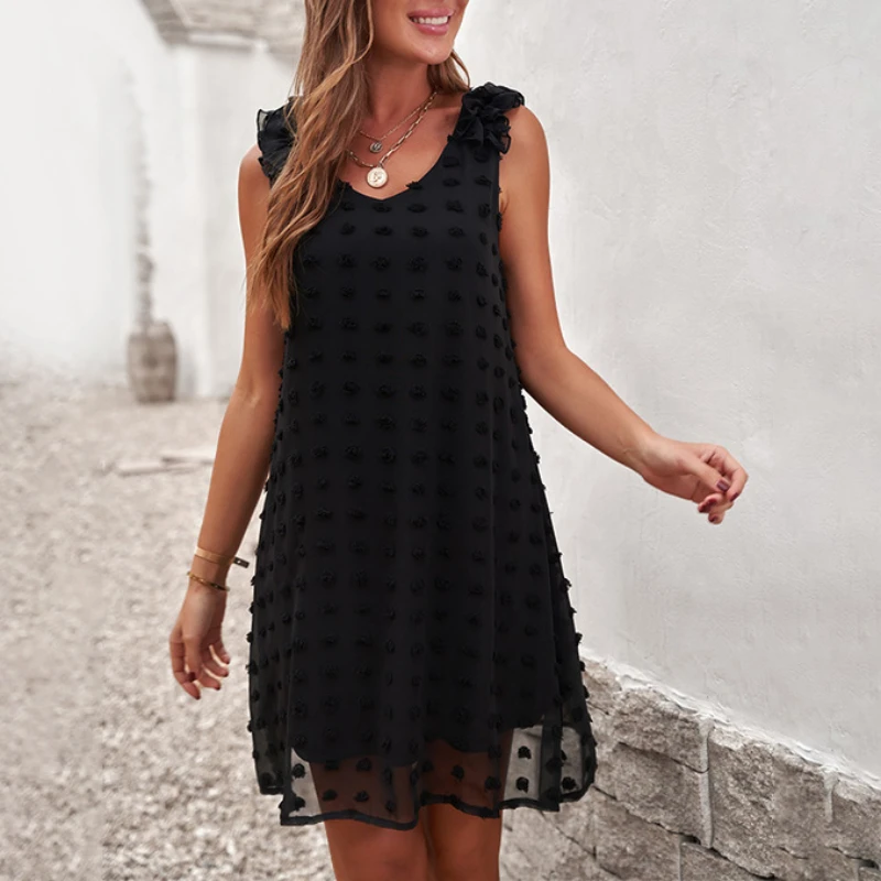 

Summer Beach Slip Dresses for Women 2023 Ladies Clothing Party Sleeveless Female Outfits Sundress Black Pink Short Skirts Purple
