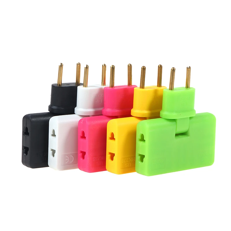 

EU Power Plug Adapter Foldable Extension Travel Converter Socket Portable Charging Sync Lightweight Electrical Sockets Outlet