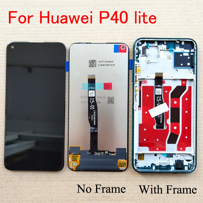 

Original 6.4 inch For Huawei P40 lite P40lite JNY-L22 JNY-L21 JNY-LX1 LCD Display Touch Screen Digitizer Assembly / With Frame