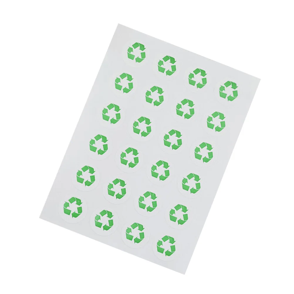

12PCS 16mm Recyclable Aticker Sticker Green Recycling Symbol for Home Use (24 Stickers)