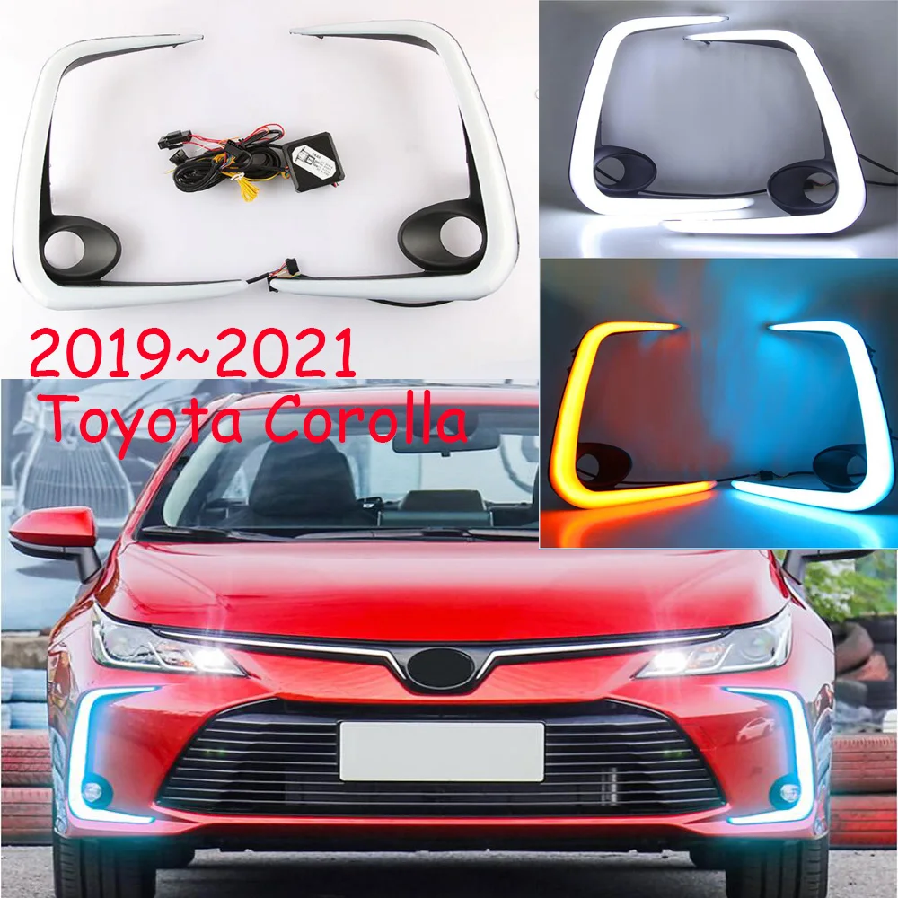 Автомобильный бампер фара для Corolla дневный свет Altis 2019 ~ 2021y DRL автомобильные