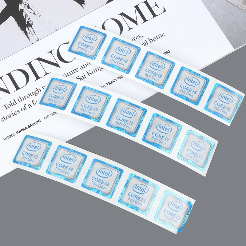 1/5Pcs Label Sticker Laptop Desktop Cpu Xeon Pentium Processor Labe Logo Celeron Intel Core 8th Generation I3 I5 I7 |