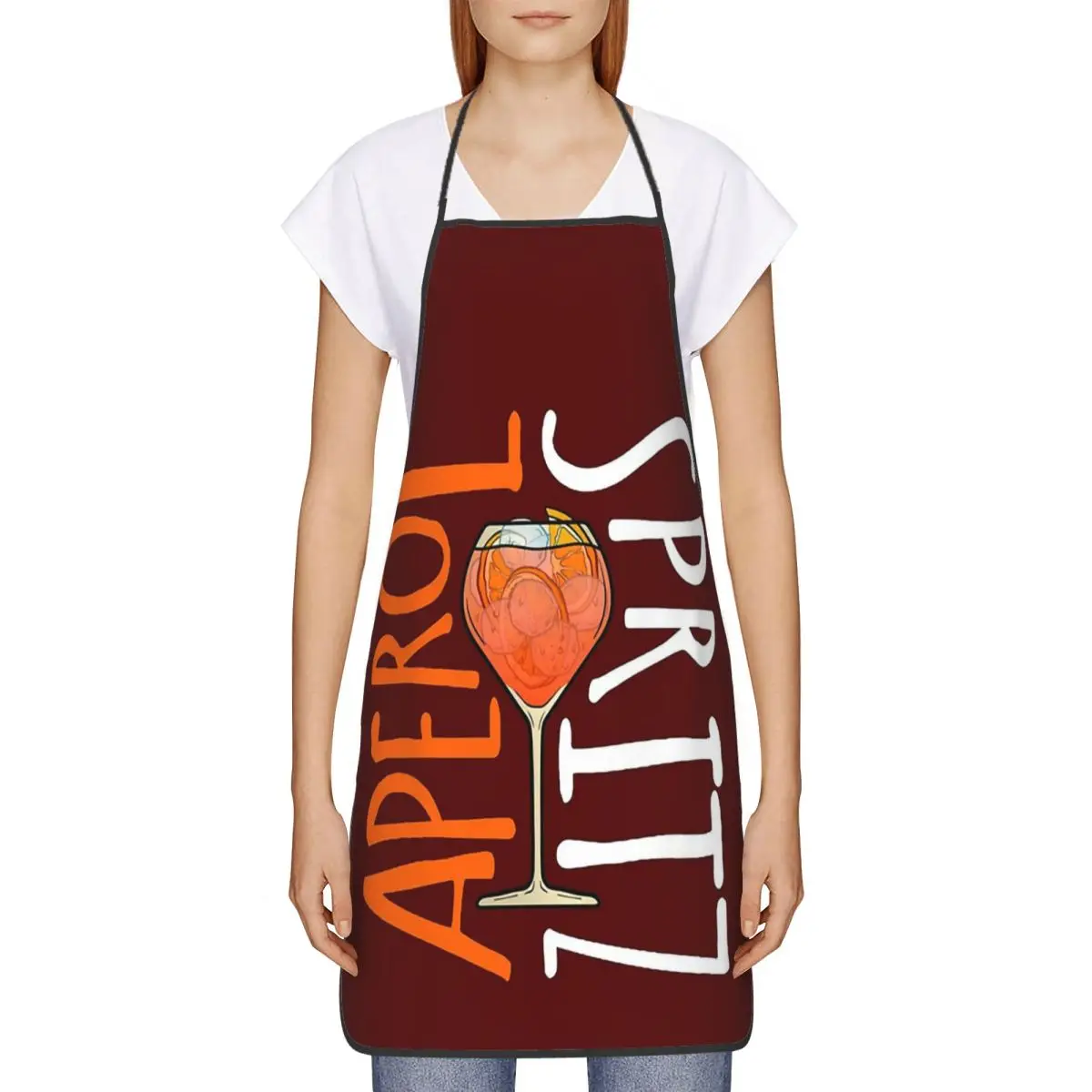 Фартук APEROL SPRITZ для шеф-повара кулинарии кухни нагрудник без рукавов кухонный