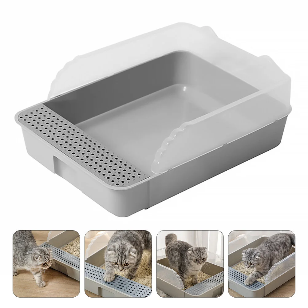 

Detachable Cat Litter Pan Kitten Training Potty Litter Pan Anti-Splashing Toilet