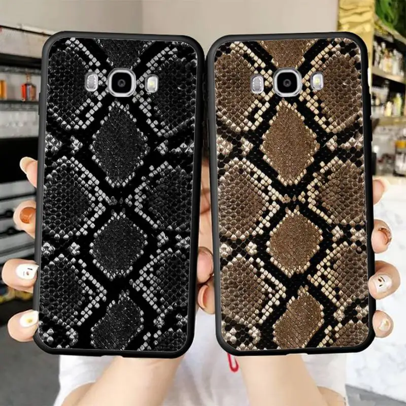 

Snake Skin Phone Case for Samsung J 2 3 4 5 6 7 8 prime plus 2018 2017 2016 core