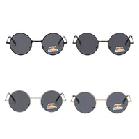 mens polarizing sunglasses round metal frame men women retro sun glasses for fishing uv400 eyewear cycling equipment 2022