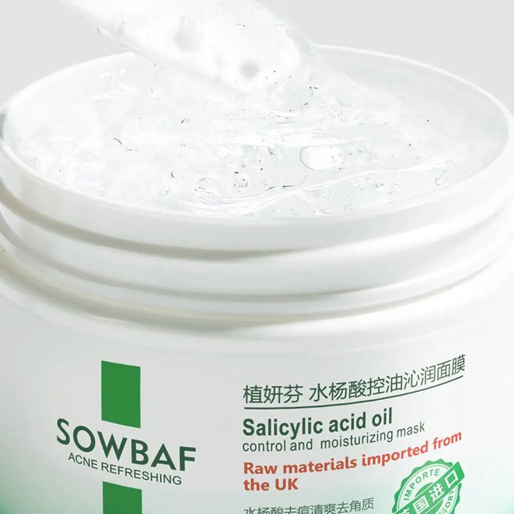 

140g Salicylic Acid Sleeping Oil-control Acne Skin Remove Black Diluting Clay Care Treatment Black Q6y8