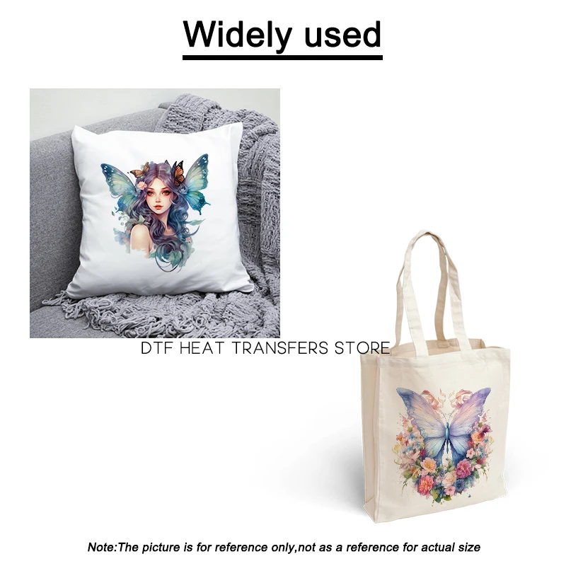 Акварель сказка бабочка эльф девочка DTF Термотрансферная одежда для детей