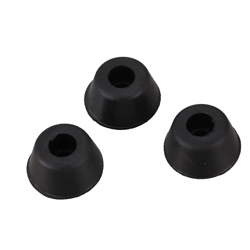 

50 Pcs 21Mm X 10Mm Conical Recessed Rubber Feet Bumpers Pads Black