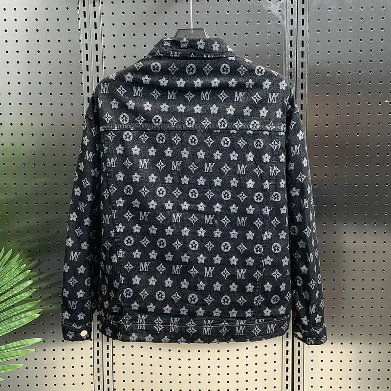 Женская Роскошная джинсовая куртка высокого качества для мужчин на весну и осень