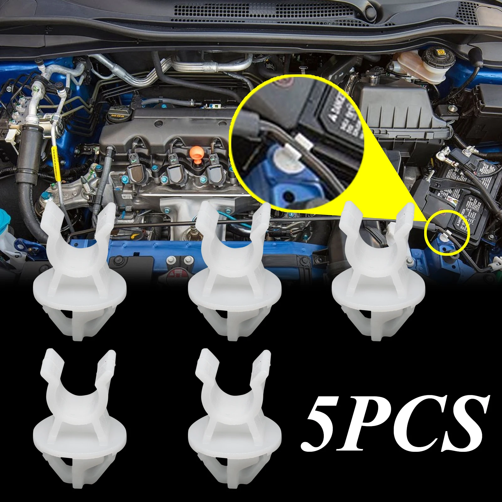 

5x опорный стержень капота, опора, крючок, зажим, держатель для Mitsubishi Outlander Lancer Mirage ASX Triton 91503SS0003 MR 523317 Автомобильная часть