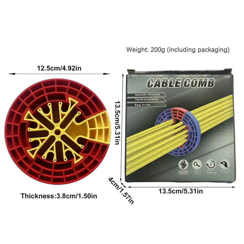 Network Carding Device Cable-Comb Fireproof ABS Plastic Generic Cabling Category 5 And 6 Network Cables Laying And Carding Tools images - 6