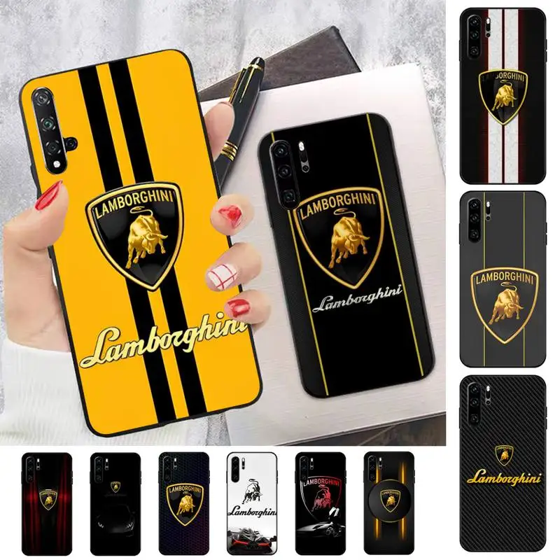 

FHNBLJ Supercar Lamborghini Phone Case for Huawei P30 40 20 10 8 9 lite pro plus Psmart2019