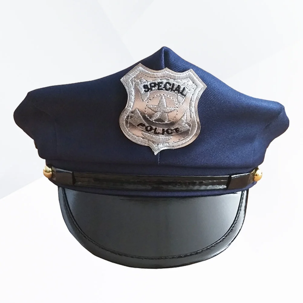 

Badge Police Cap Party Hat Blue Accessories Pretend Officer Child Toddler Clothes