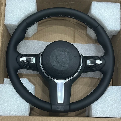 Ручной кожаный руль без лопастей для BMW 3 5 серии F10 F20 F30 F32 F36 F80 F82 M3 M4 M5 M Спортивные детали интерьера