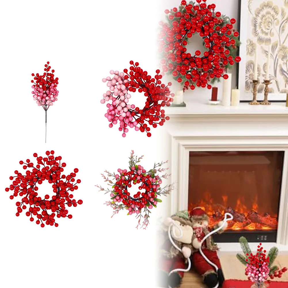 Украшения для дерева ко Дню святого Валентина Искусственные красные розовые