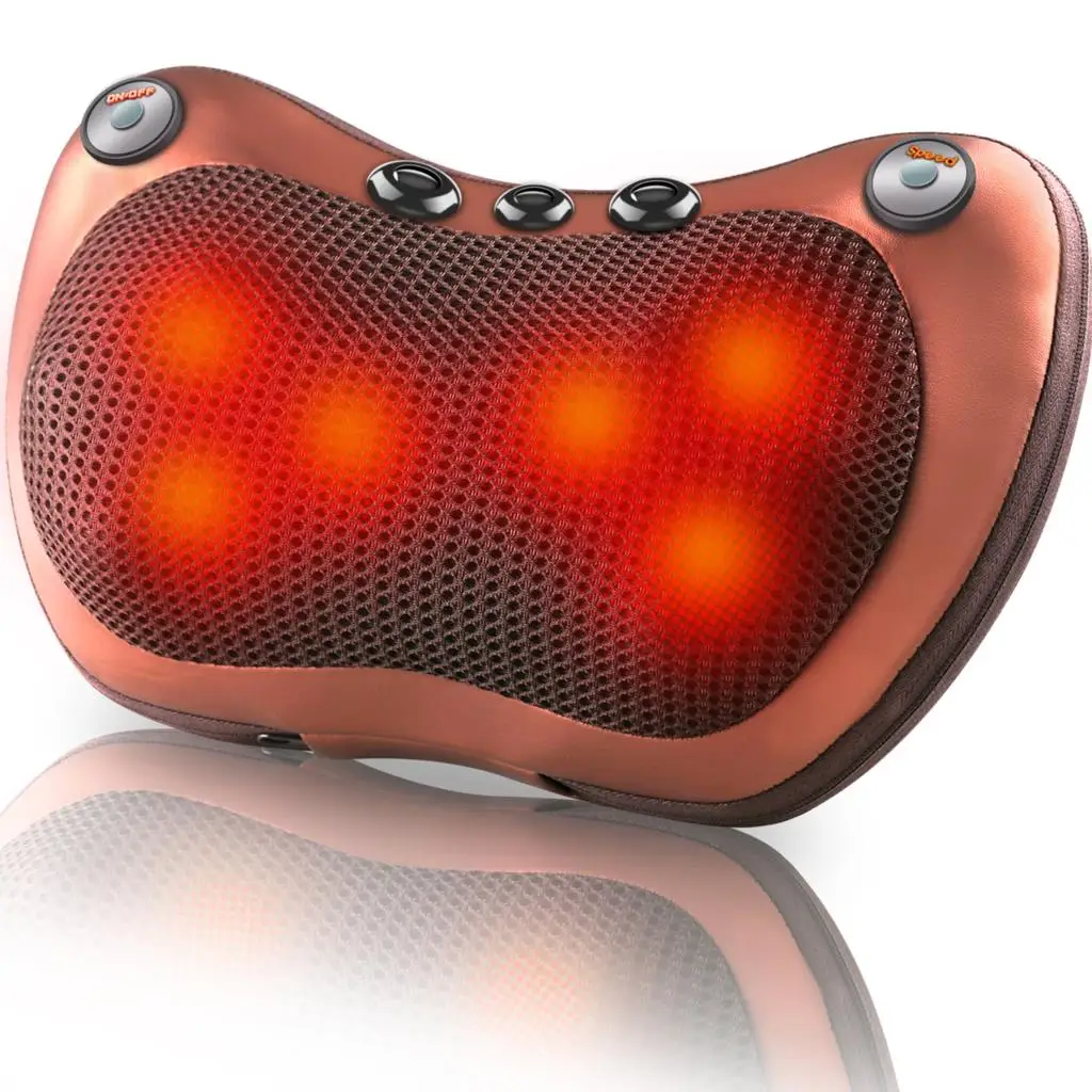 Массажная подушка для расслабления 6 головок электрическая магнитная головы