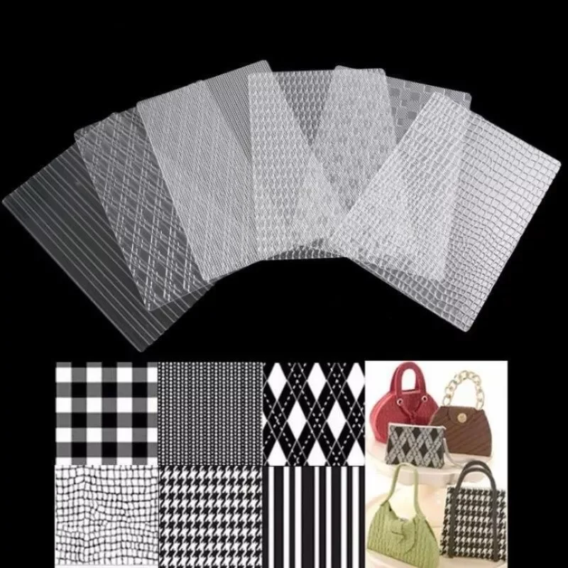 

Lattice Transparent Texture Mat Sugar Craft Bag Stripe Cake Mold Border Decor Tools Printing Die 6Pcs