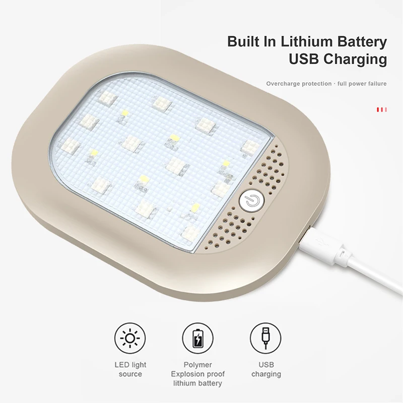 

18 Leds Night Light Usb Charging Led Ceiling Light Universal Smart Touch Interior Reading Lamps Car Roof Indoor Car Lighting 5v