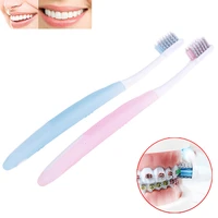 v shaped bass brushing toothbrush orthodontic tooth brush teethbrush for braces and orthocontics small head braces toothbrush