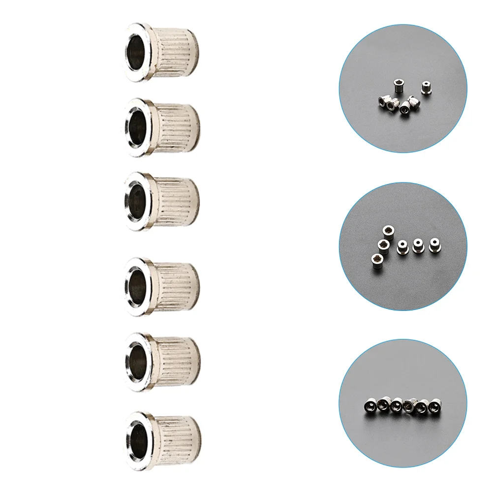 

Guitar String Ferrules Mounting Electric Caps Body Parts Cap Buckle Bridge Metal Accessories Retainer Fingertip Protectors